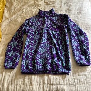 Vintage Patagonia Aztec Fish Synchilla Fleece